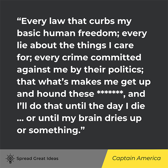 Captain America Quote on Liberty
