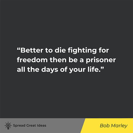 Bob Marley Quote on Liberty