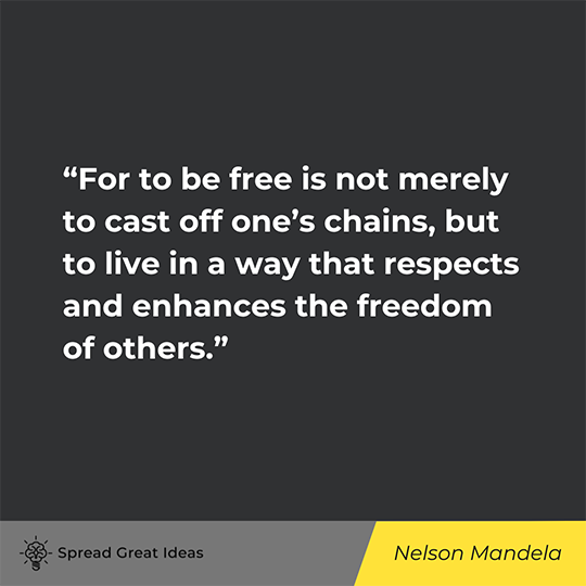 Nelson Mandela Quote on Liberty