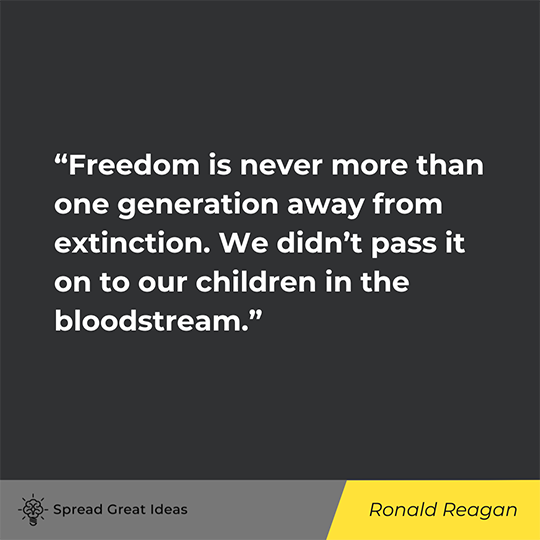 Ronald Reagan Quote on Liberty