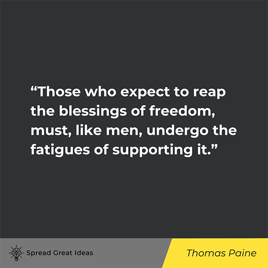 Thomas Paine Quote on Liberty