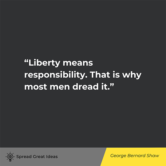 George Bernard Shaw Quote on Liberty