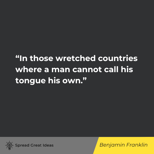 Benjamin Franklin Quote on Freedom of Speech