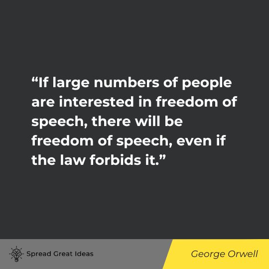 George Orwell Quote on Freedom of Speech