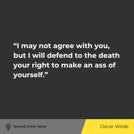 Oscar Wilde Quote on Freedom of Speech