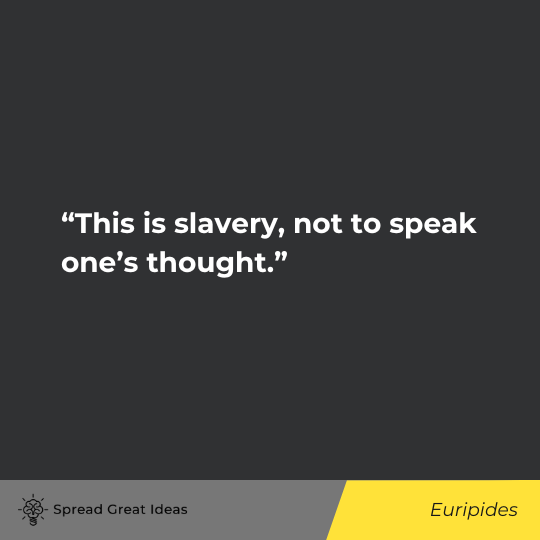 Euripides Quote on Freedom of Speech