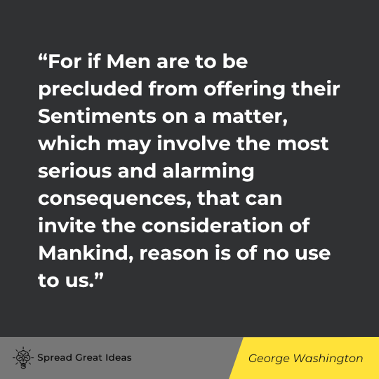 George Washington Quote on Freedom of Speech