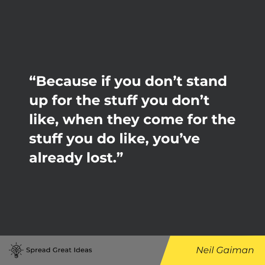 Neil Gaiman Quote on Freedom of Speech
