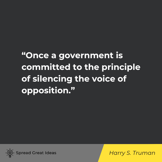 Harry S. Truman Quote on Freedom of Speech