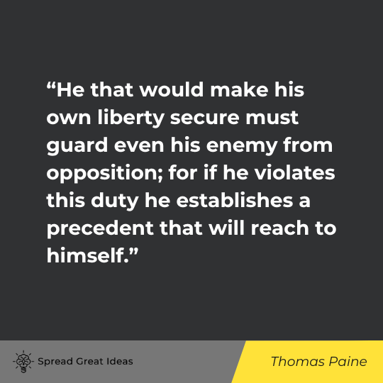 Thomas Paine Quote on Freedom of Speech