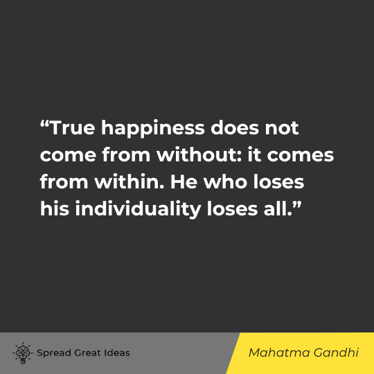 Mahatma Gandhi Quote on Individuality