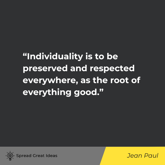 Jean Paul Quote on Individuality