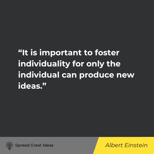 Albert Einstein Quote on Individuality