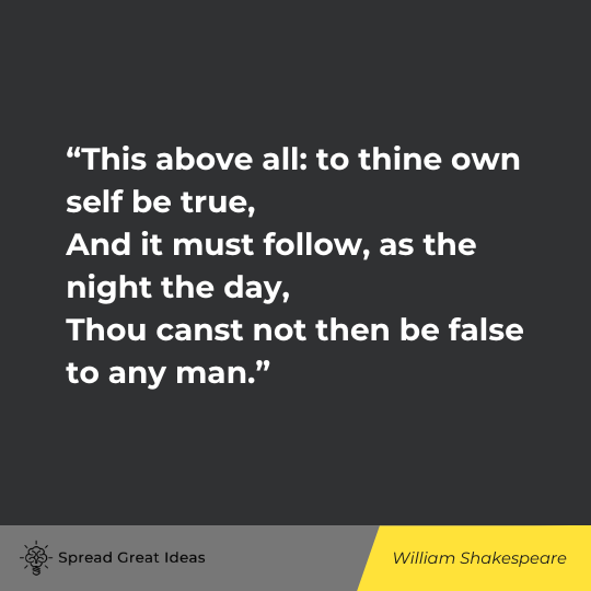 William Shakespeare Quote on Individuality