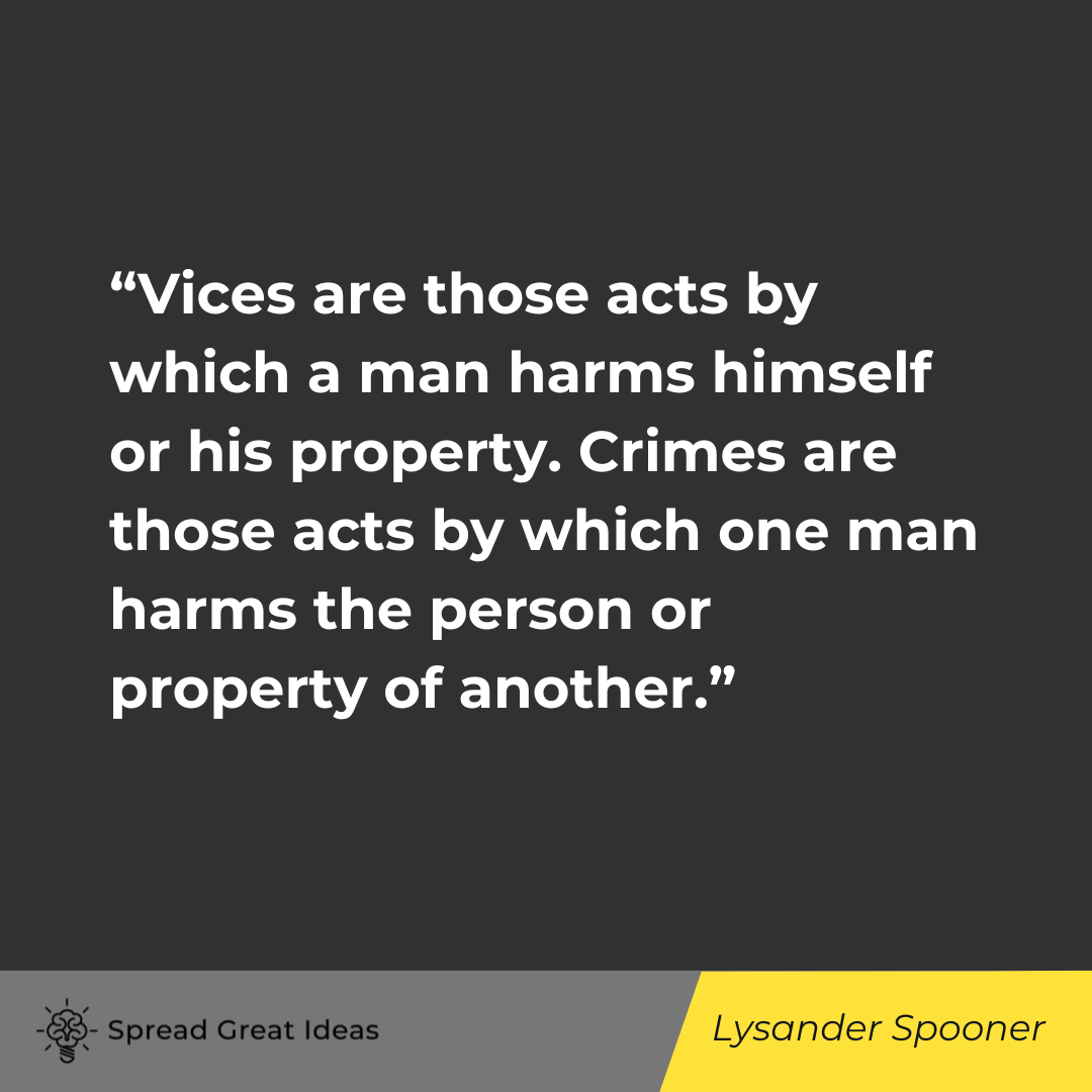 Lysander Spooner Quote