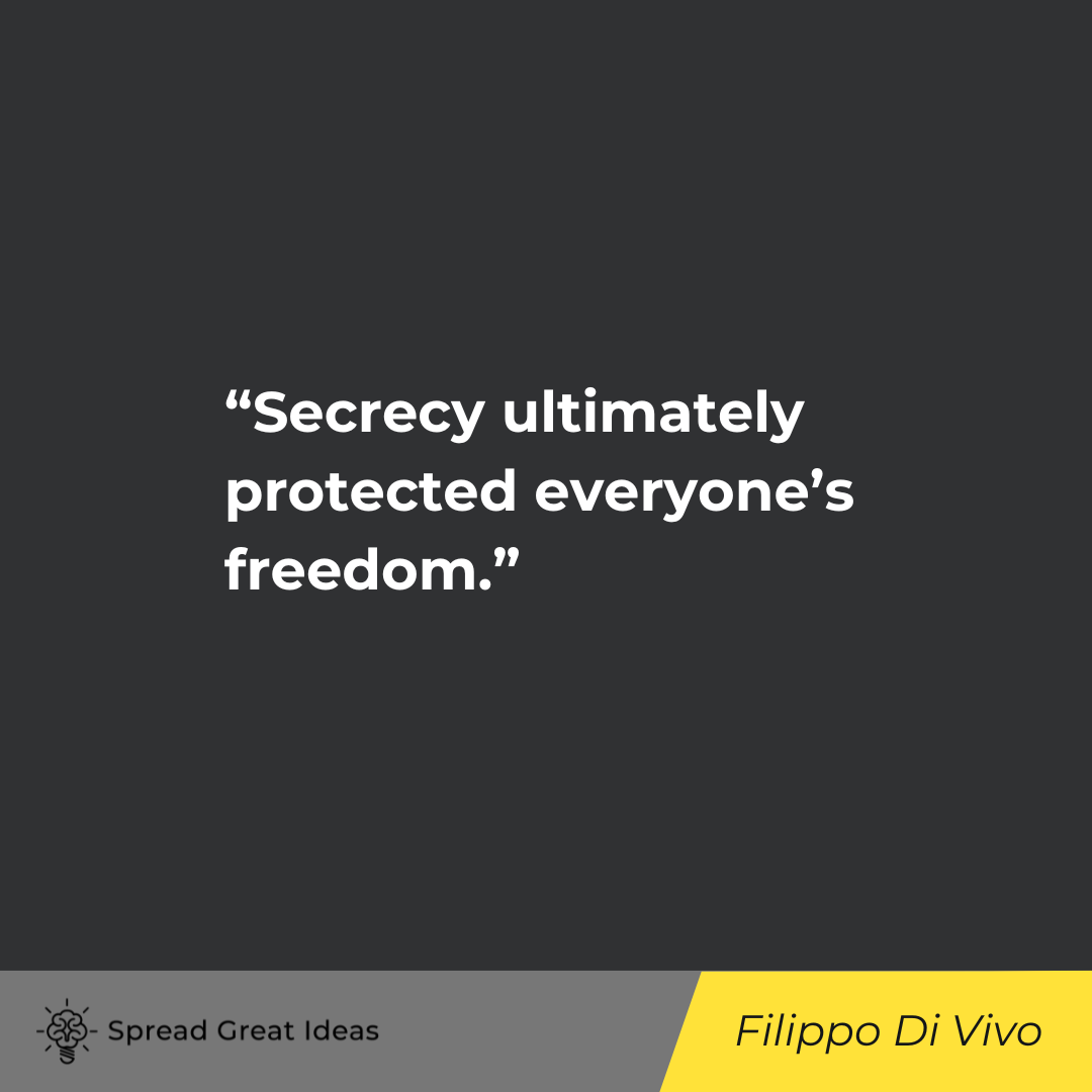 Filippo Di Vivo on Government Transparency Quotes