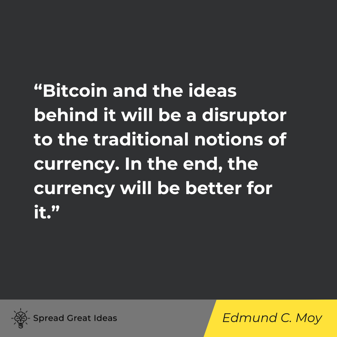 Edmund C. Moy on Cryptocurrency