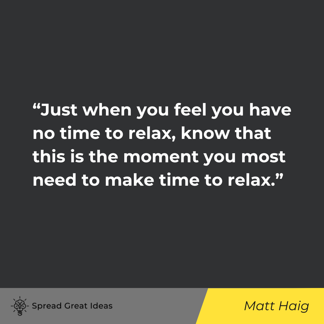 Matt Haig on Stress Quotes