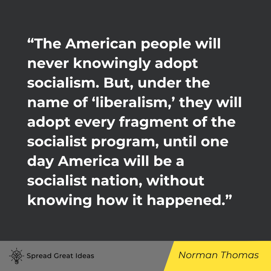 Norman Thomas Quote on Socialism