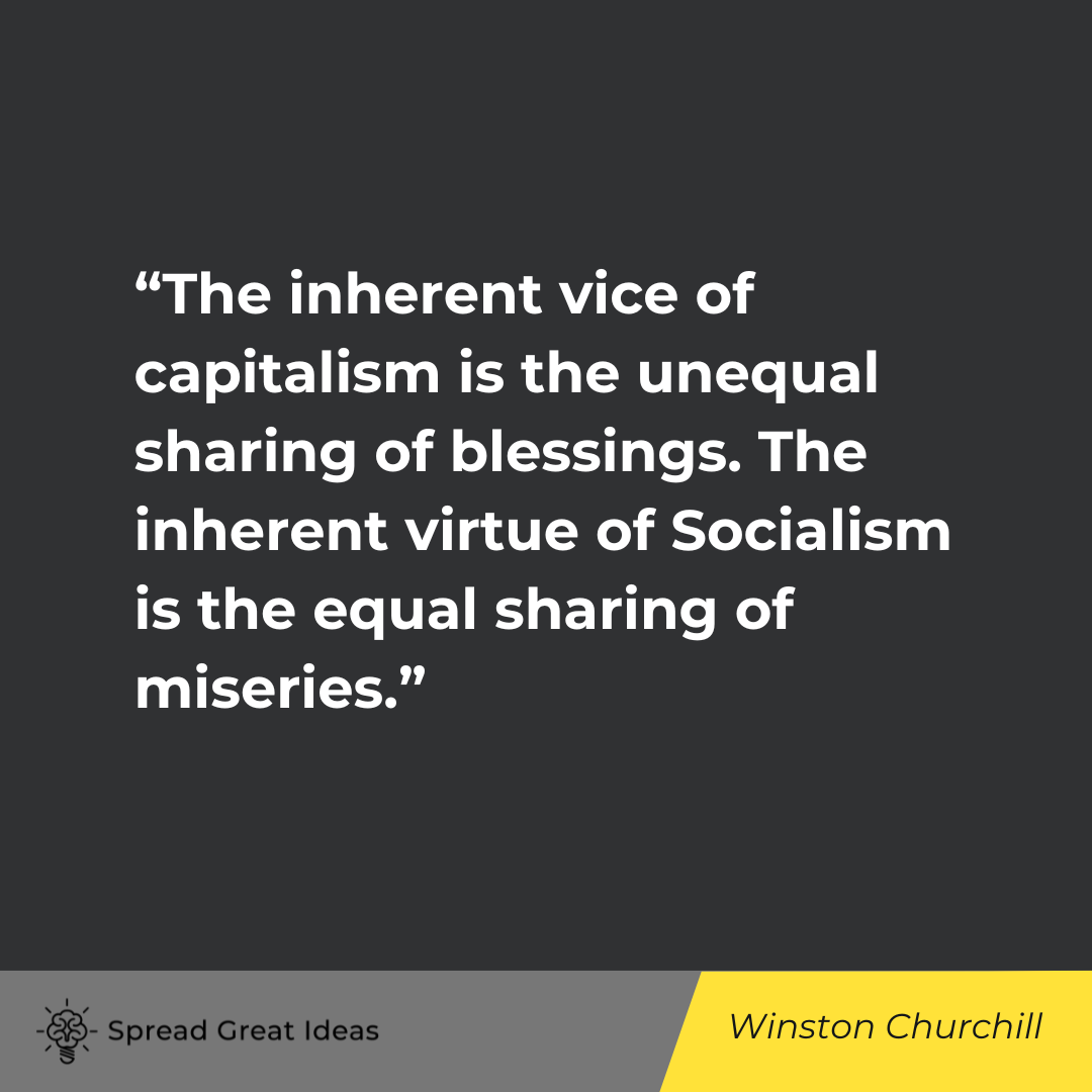 Winston churchill Quote on Socialism