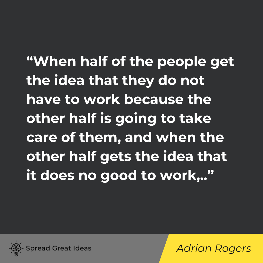 Adrian rogers Quote on Socialism