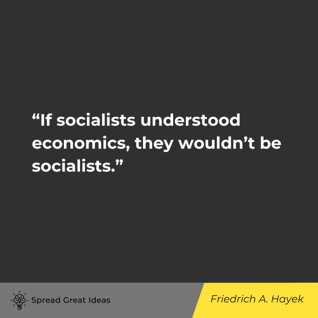 Friedrich Hayek Quote on Socialism