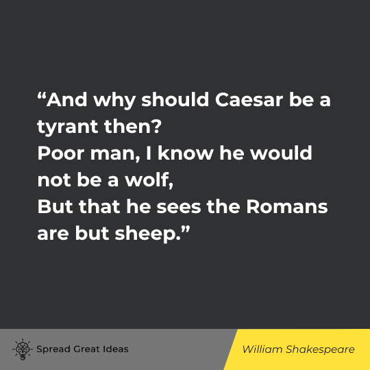 William Shakespeare Quote on Tyranny