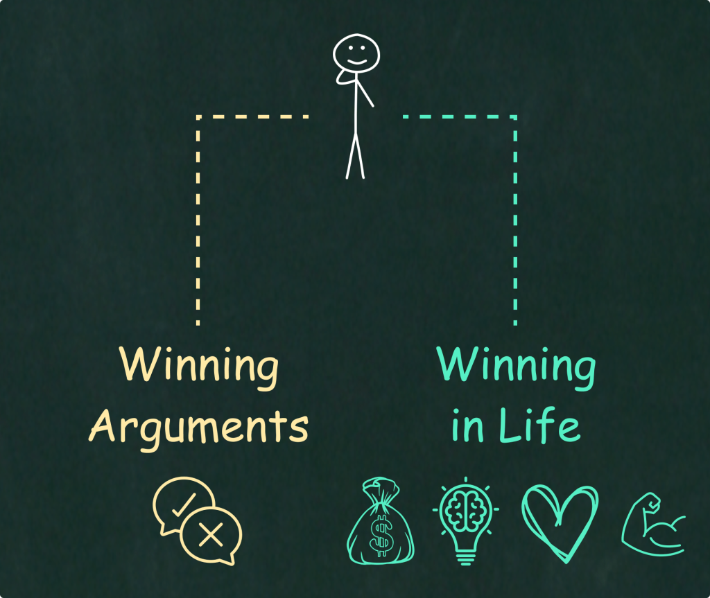 Winning Arguments vs. Winning in Life