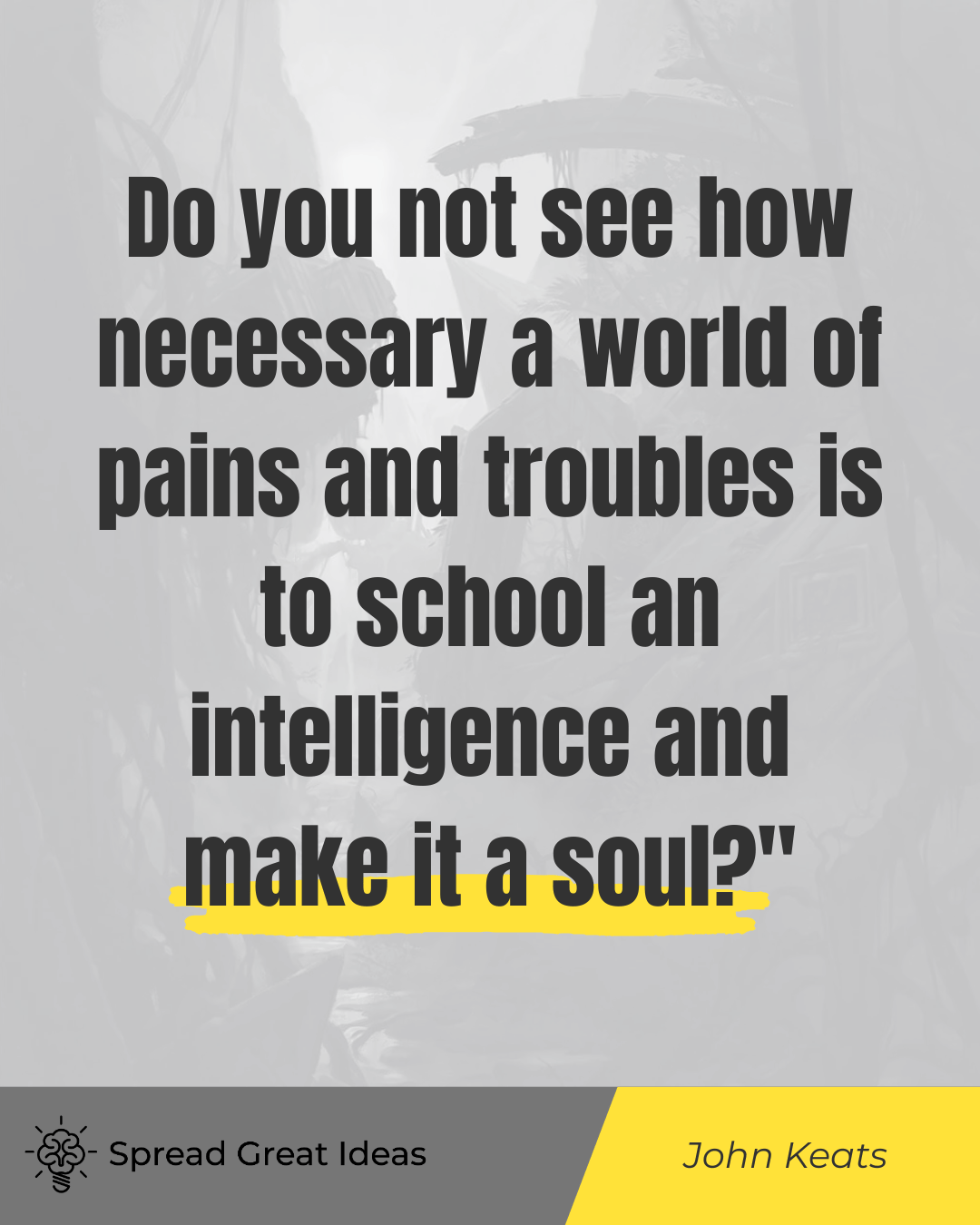 John Keats quote on adversity