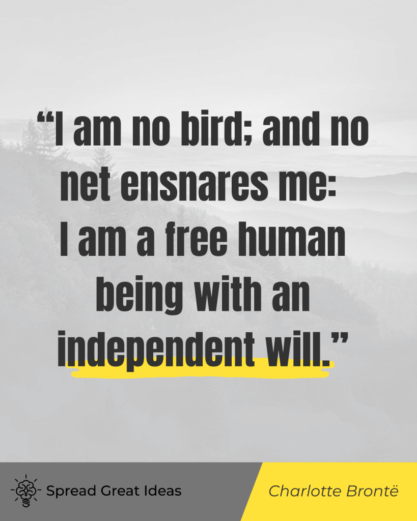 Charlotte Bronte on autonomy