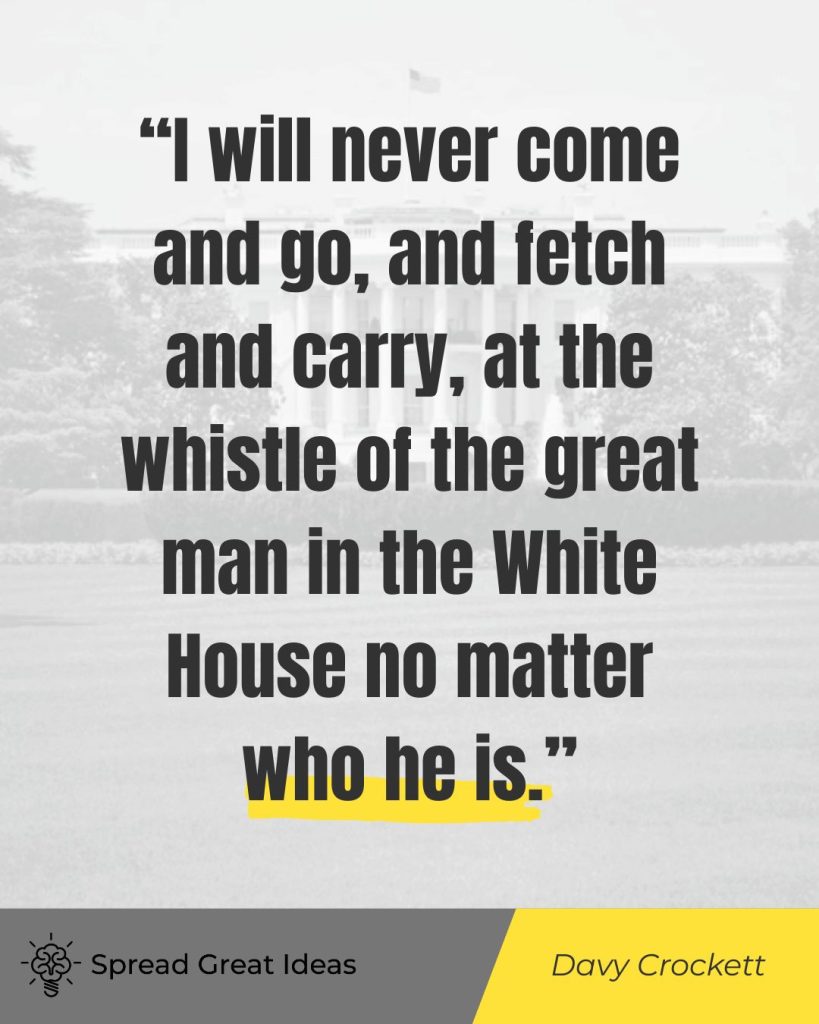 Davy Crockett on autonomy