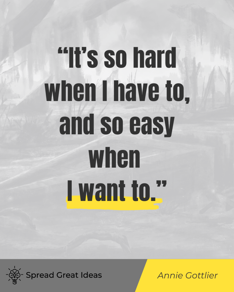 Annie Gottlier quote on adversity