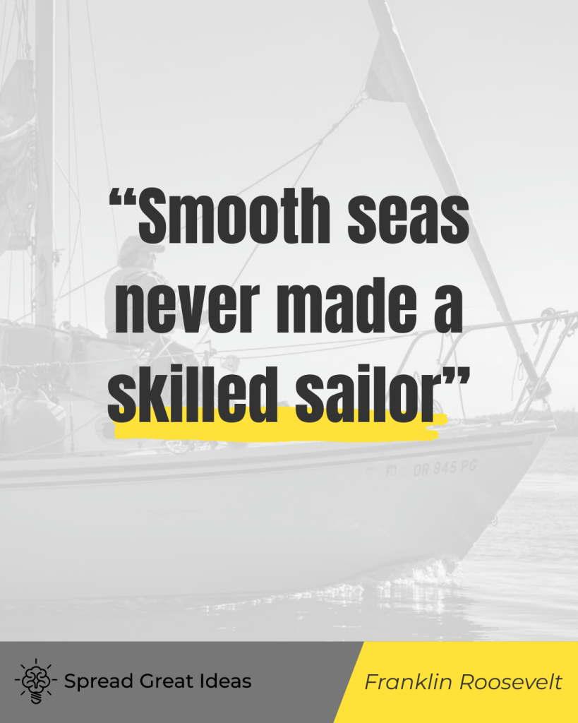 Franklin Roosevelt quote on adversity