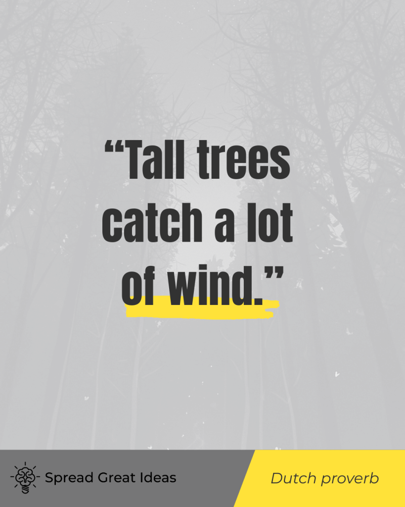 Dutch proverb on adversity