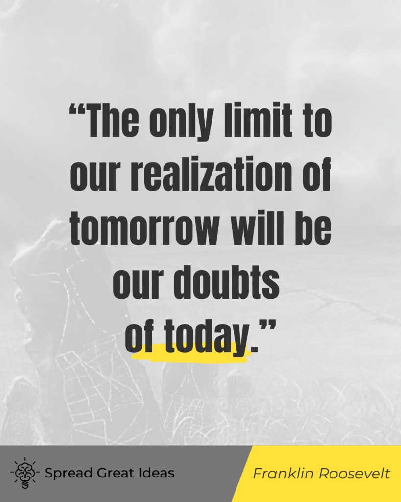 Franklin Roosevelt quote on adversity