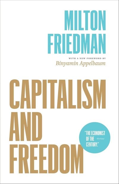 Capitalism and Freedom book cover by Milton Friedman