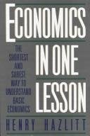 Economics in One Lesson book cover by Henry Hazlitt