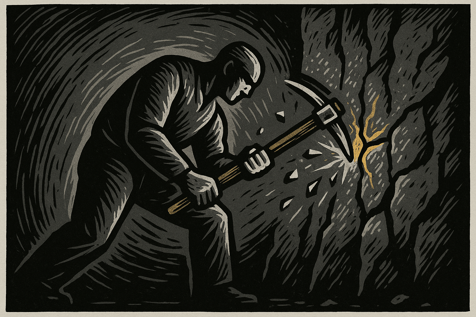 Hard Work Quotes on Persistence, Effort, and the Daily Practice editorial illustration