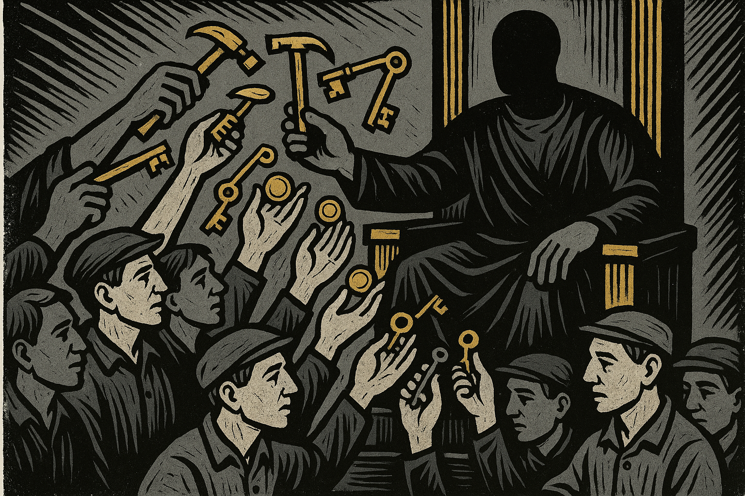 Etienne de la Boetie - abstract allegory of voluntary servitude