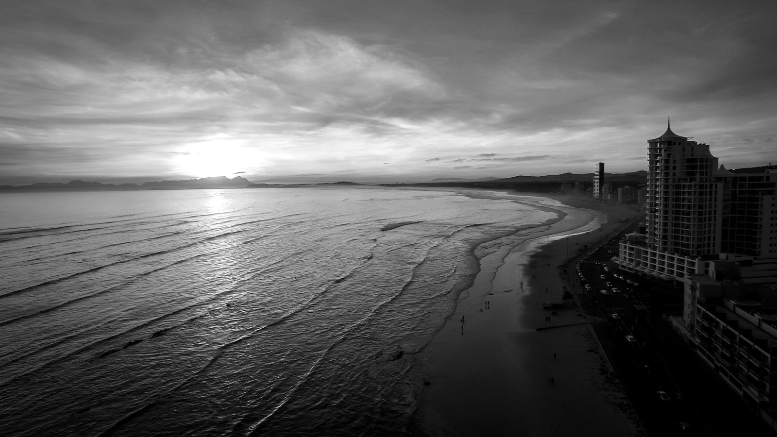 Western Cape beach at sunset