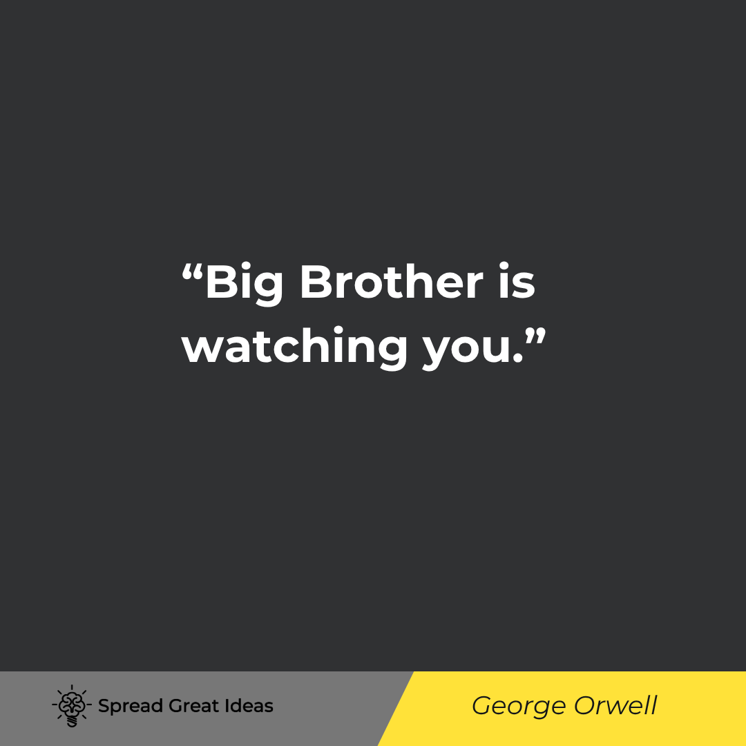Big Brother is watching you.