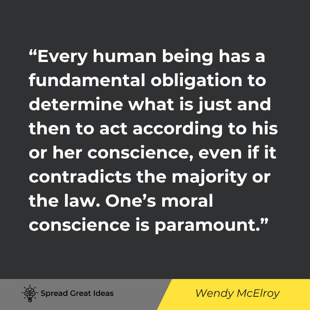 Every human being has a fundamental obligation to determine what is just and then to act according t...