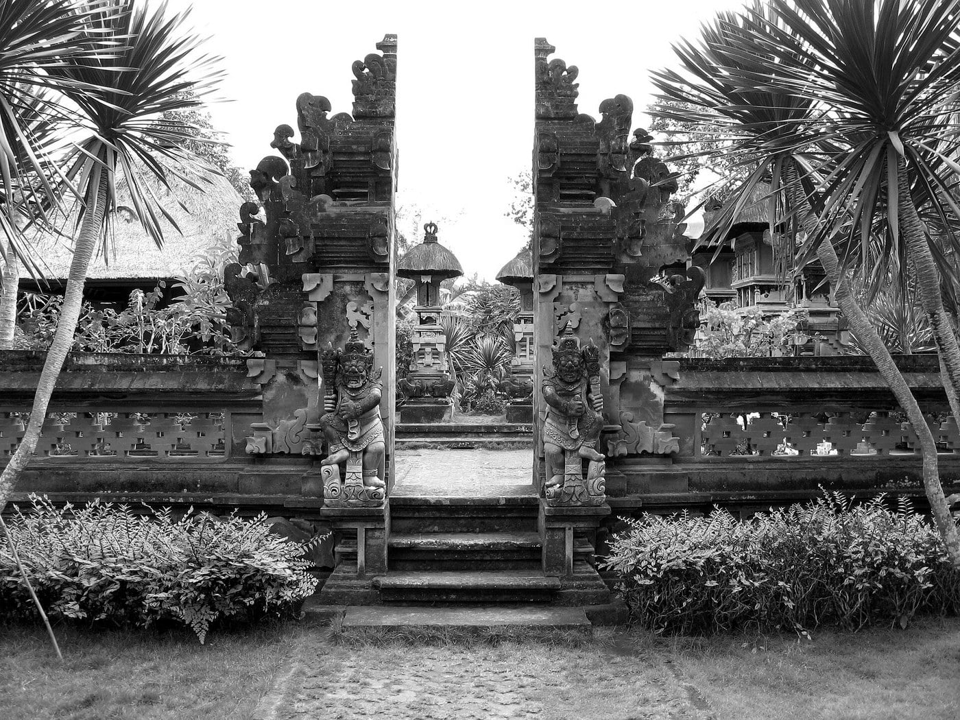 Entrance gate of a traditional Balinese family compound