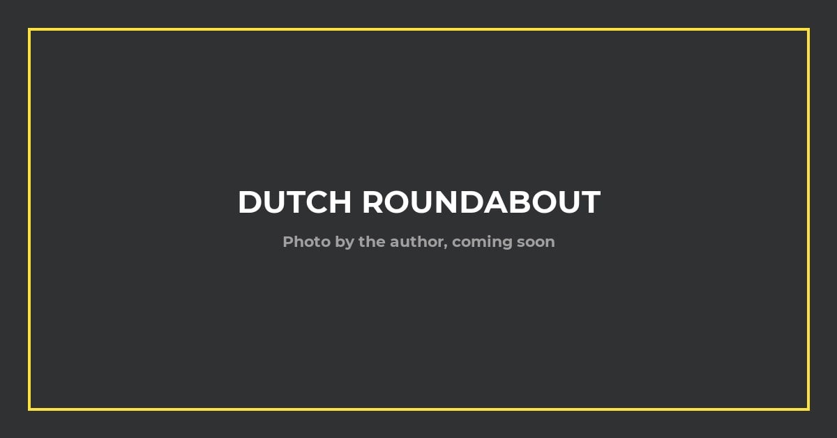 Placeholder awaiting the author's photo of a Dutch roundabout